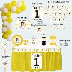 Papatya 2 Temalı Doğum Günü Seti 10 Kişilik