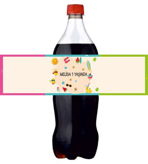 Yaz Temalı Kişiye Özel Meşrubat Sargısı 3 Adet