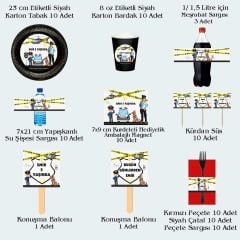 Polis Temalı Doğum Günü Seti 10 Kişilik