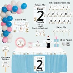 Tavşan Temalı Doğum Günü Seti 10 Kişilik