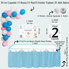 Tavşan Temalı Doğum Günü Seti 10 Kişilik