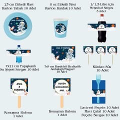 Uzay Temalı Doğum Günü Seti 10 Kişilik
