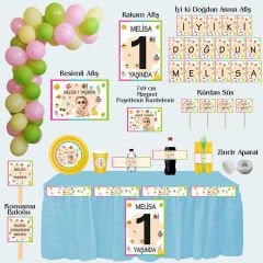 Yaz Temalı Doğum Günü Seti 10 Kişilik