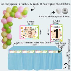 Yaz Temalı Doğum Günü Seti 10 Kişilik