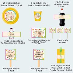 Yaz Temalı Doğum Günü Seti 10 Kişilik
