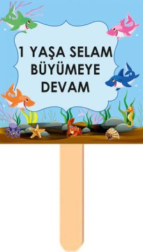 Sevimli Köpek Balığı Temalı Konuşma Balonu 14