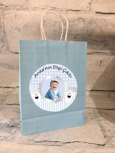 Diş Buğdayı Erkek Kişiye Özel Hediyelik Çanta 6 Adet