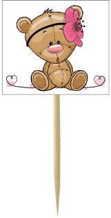 Ayıcık Temalı Kişiye Özel Küçük Kürdan3  12 Adet