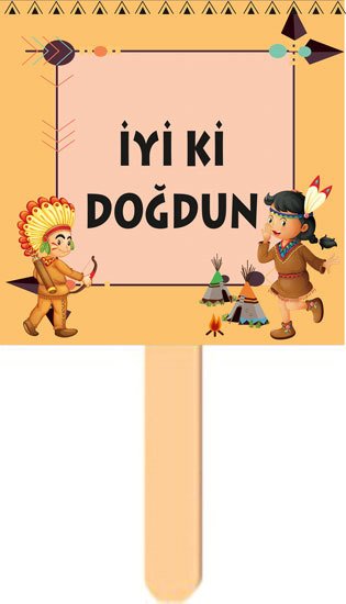 Kızılderili Temalı Konuşma Balonu 7