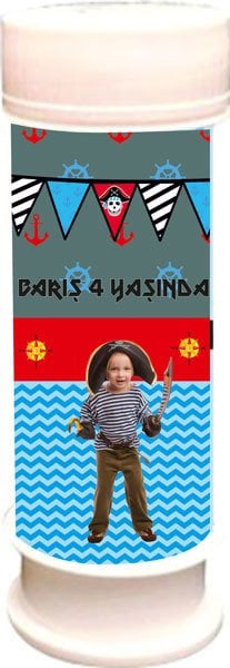 Korsan Temalı Kişiye Özel Köpük 6 Adet