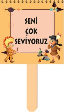 Kızılderili Temalı Konuşma Balonu 9