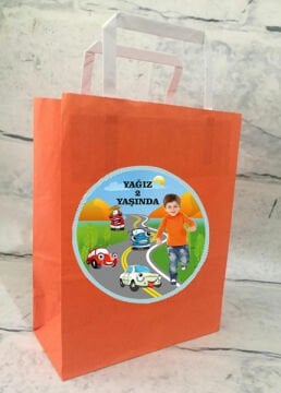 Vos Vos Temalı Kişiye Özel Hediyelik Çanta 6 Adet